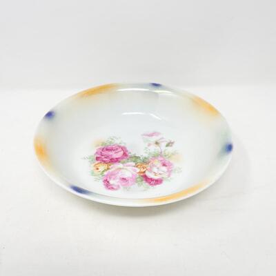 VINTAGE 8.5â€ FLORAL BOWL - GERMANY