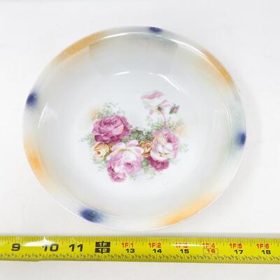 VINTAGE 8.5â€ FLORAL BOWL - GERMANY