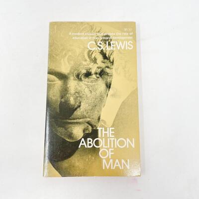 â€œTHE ABOLITION OF MANâ€ BY C.S. LEWIS PAPERBACK BOOK