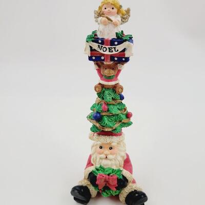 4 SANTA & REINDEER FIGURINE BUNDLE