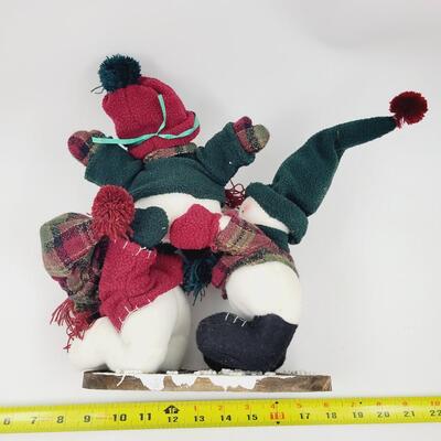 CUTE HOLIDAY WINTER STUFFED SNOWMAN DECOR