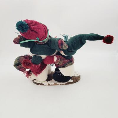 CUTE HOLIDAY WINTER STUFFED SNOWMAN DECOR