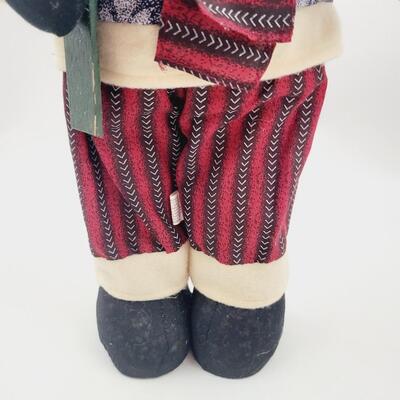 TALL HOLIDAY WINTER STUFFED STANDING SNOWMAN