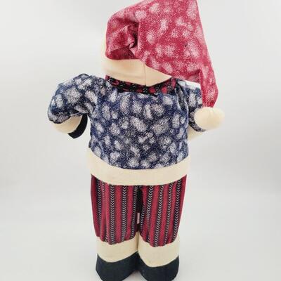 TALL HOLIDAY WINTER STUFFED STANDING SNOWMAN