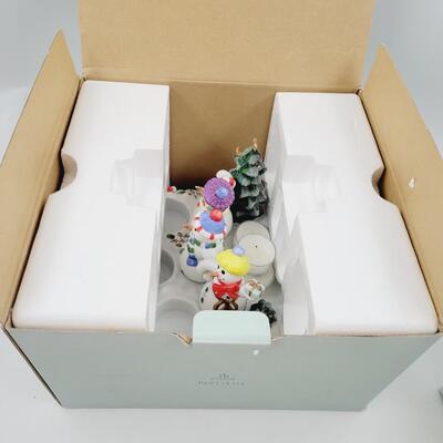 PARTYLITE SNOWMAN CANDLE SET