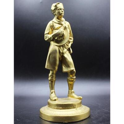 Vintage R. Tait McKenzie Boy Scout Metal Trophy Service Award
