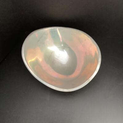 A - 319. Vintage Classic NAMBE Butterfly Polished Aluminum Bowl
