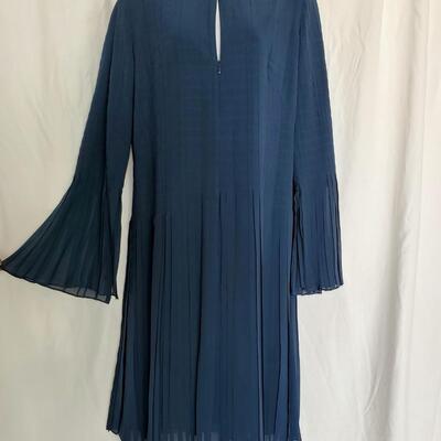 AKRIS Pleated Silk Midi Dress - new with tags