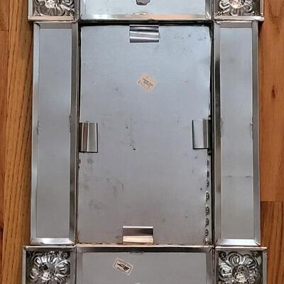 Lot 236: Mexican Tile and Tin Folk Art Mirror