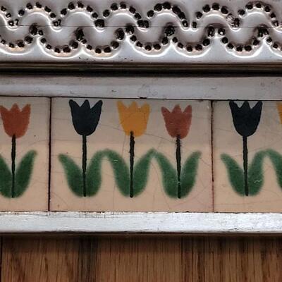 Lot 236: Mexican Tile and Tin Folk Art Mirror