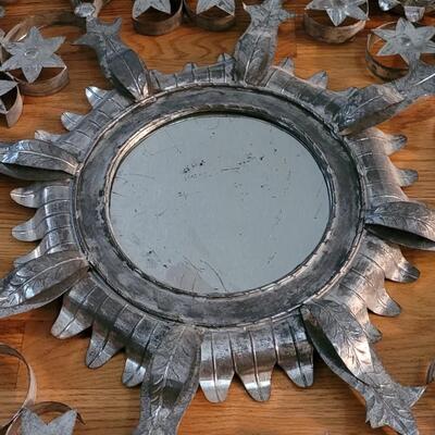 Lot 237: Vintage 1950's Mexican Tin Mirror