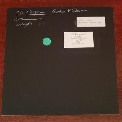 Lot 239: GORDAN K. SHERMAN "Bite Marque" Intaglio