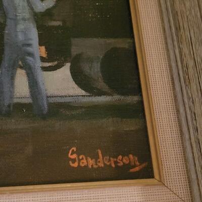 Lot 240: Original Oil Painting by Colorado Modernist WILLIAM SANDERSON