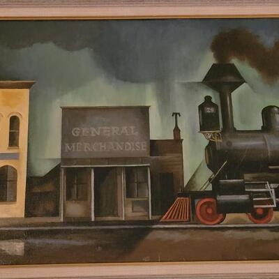 Lot 240: Original Oil Painting by Colorado Modernist WILLIAM SANDERSON