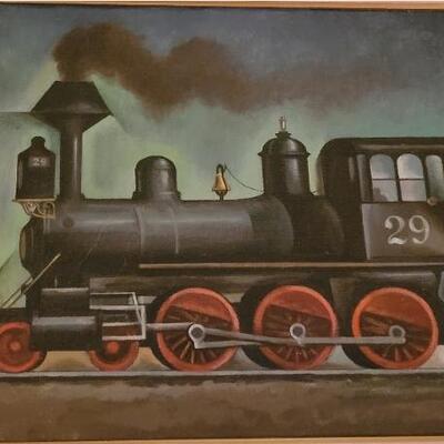 Lot 240: Original Oil Painting by Colorado Modernist WILLIAM SANDERSON