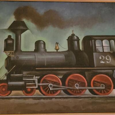 Lot 240: Original Oil Painting by Colorado Modernist WILLIAM SANDERSON