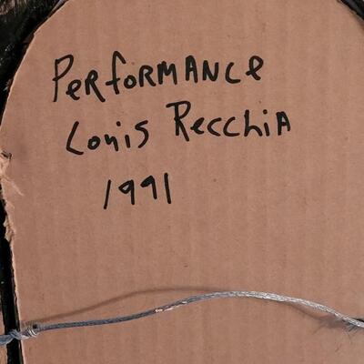Lot 242: Noted Denver Artist LOUIS RECCHIA "Performance", 1991