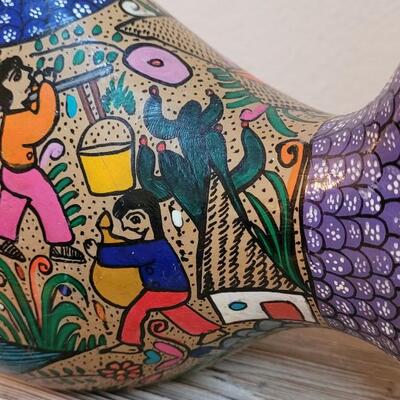 Lot 247: Mexican Handpainted Pottery by FLORA DE La Cruz