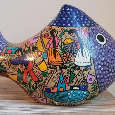 Lot 247: Mexican Handpainted Pottery by FLORA DE La Cruz