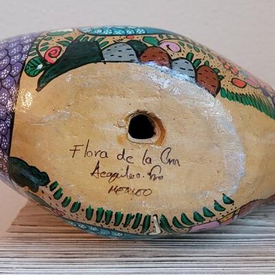 Lot 247: Mexican Handpainted Pottery by FLORA DE La Cruz