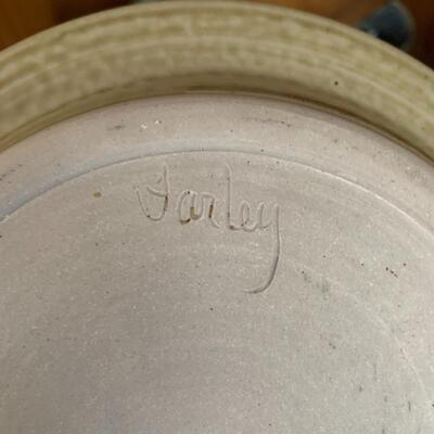 Pottery Colander & Plate (LR - JS)