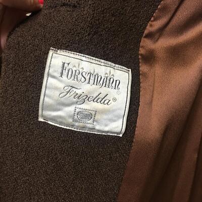 #84 Fabulous Vintage Coat with Fur Forstmann Frizelda