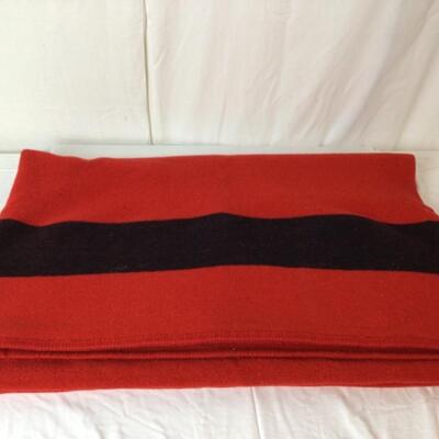 C403 Early Witney  Point Red and Black Blanket