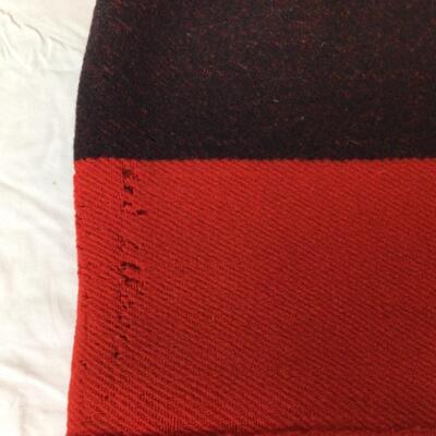 C403 Early Witney  Point Red and Black Blanket