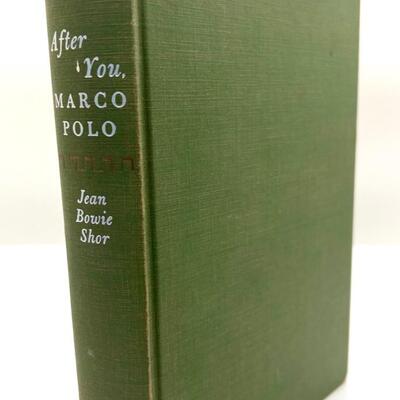 LOT 8 - Elinor Ince Inscribed Book - After You Marco Polo - Jean Bowie Shor