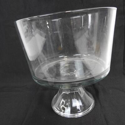 Trifle Bowl and Large Glass Decanter