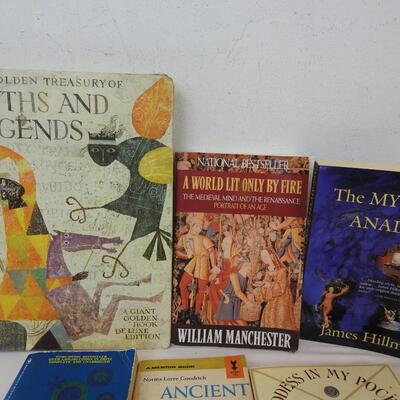 6 Books: Goddess in My Pocket, Myths, Sun Signs, Medieval, Myths & Legends
