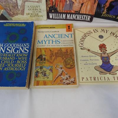 6 Books: Goddess in My Pocket, Myths, Sun Signs, Medieval, Myths & Legends