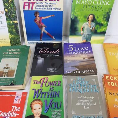 13 pc Non-Fiction Books: Health, Self Help, Mental Health, Relationships