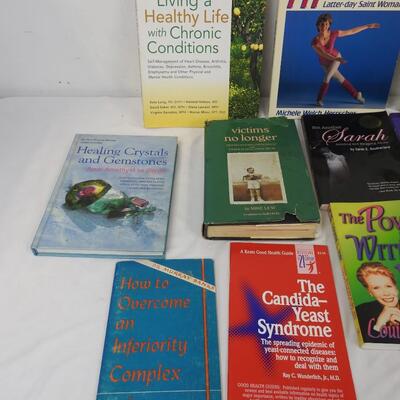 13 pc Non-Fiction Books: Health, Self Help, Mental Health, Relationships