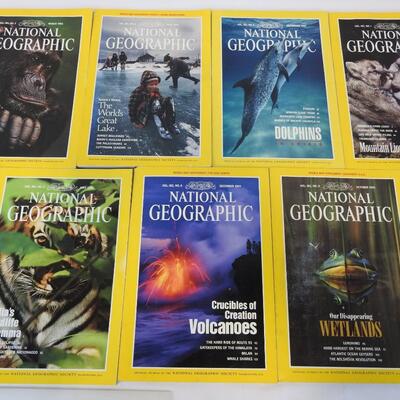 11 pc National Geographic Magazines. All of 1992 except August
