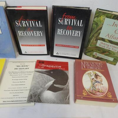 12 Alcoholics Anonymous Books: Courage to Change -to- 12 Steps A Way Out