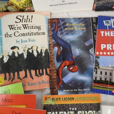 34 Children's Books, Early Reader Books, Spiderman, Guide to Washington