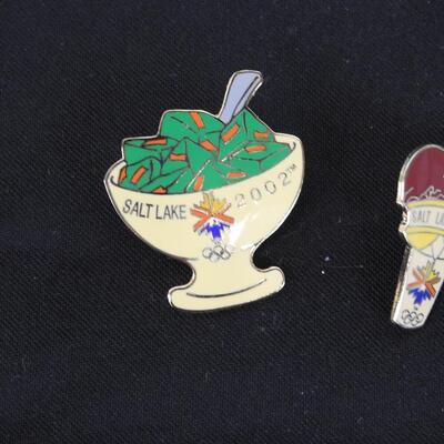2002 Salt Lake City Olympic Pins, Ice Cream & Jello
