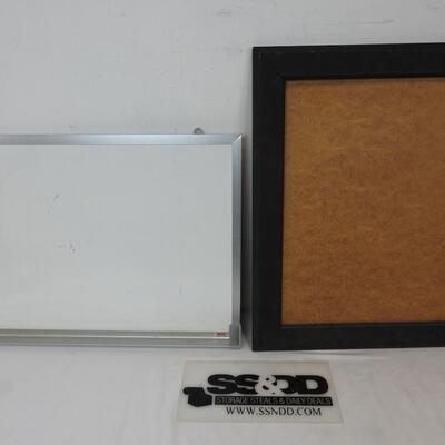 White Board and Wooden Wall Frame