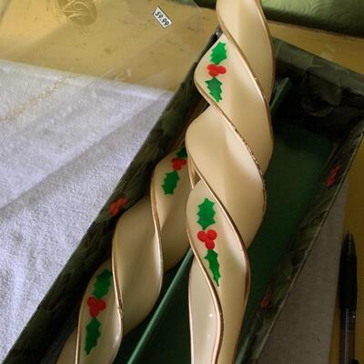 Vintage 12â€ candles Christmas unlit