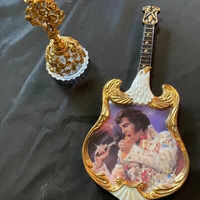 1973 Elvis Presley Porcelain Guitar and Misc Perfume Bottle