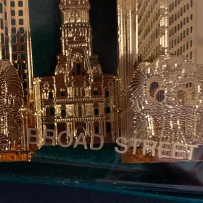 Lot 471: Vintage 24K Finish Celebration Ornaments, PA and NJ  Ornaments
