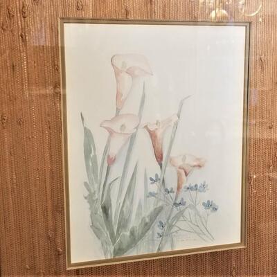 Lot #144   Pair of signed/numbered floral prints