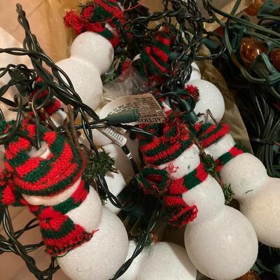 Mixed Vintage Christmas Lights with Two Sizes