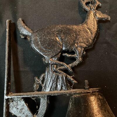 Metal Painted Bell with Buck Deer