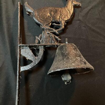 Metal Painted Bell with Buck Deer