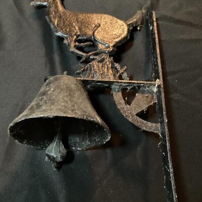Metal Painted Bell with Buck Deer