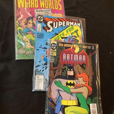 Lot of 3 Comic Books with Superman and Batman