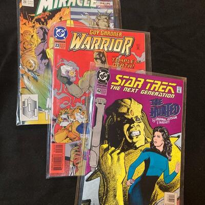 Lot of 3 Comic Books with Star Trek and Miracle