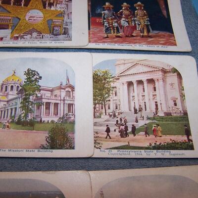 LOT 70 1904 ST LOUIS WORLD'S FAIR STEREOVIEW CARDS